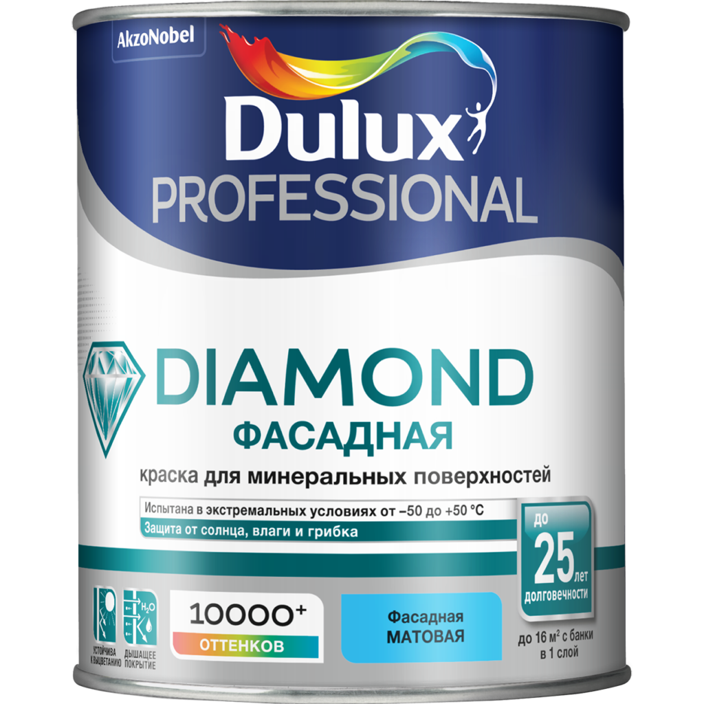Краска DULUX PROF. ФАСАДНАЯ гладкая